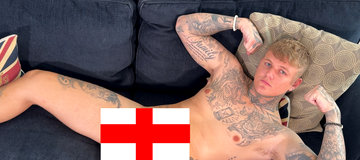 Young Straight Blond Stud Wanks his Rock Hard Uncut Cock & Squirts Cum Everywhere!