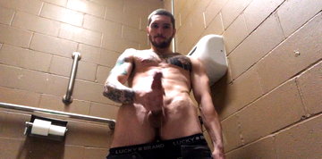 Jake Hart Public Restroom Jerk, Scene #01