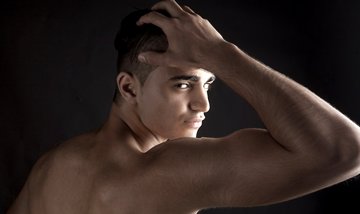 Macc posing first glamour shoot